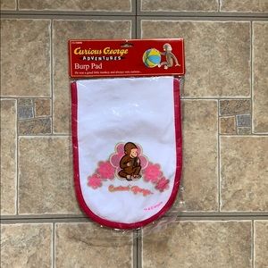 NWT curious George burp pad